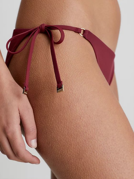 Luxusní Core Solids plavky - Spodní díl, Červená barva, XS, S, M, L