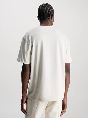 Stacked Archival triko – Calvin Klein Jeans, Bílá, Krémová barva Muži