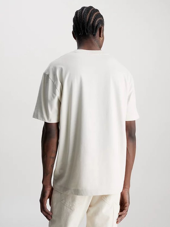 Stacked Archival triko – Calvin Klein Jeans, Bílá, Krémová barva Muži