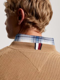 Luxusní Rectangular svetr, Béžová barva, L