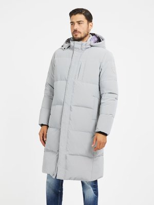 Space Long péřový kabát – GUESS, Šedá barva Muži