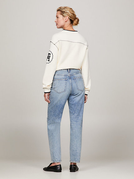 Módní Classic Straight jeans, Modrá barva, 2024