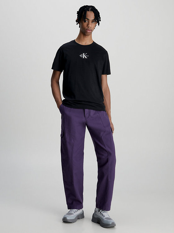 Luxusní Monologo Regular triko, Černá barva, S, M, L, XL