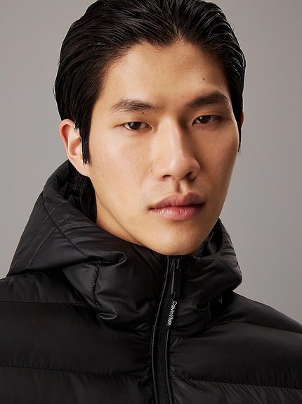 Módní Recycled bunda, Černá barva, 2024