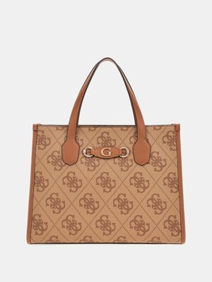 Izzy kabelka – GUESS, Béžová, Multi barva Ženy