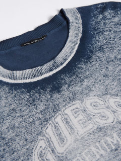 Módní Mason printed svetr, Modrá barva, 2022 1