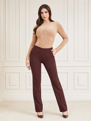 Módní Sally kalhoty, Bordó barva, 2022