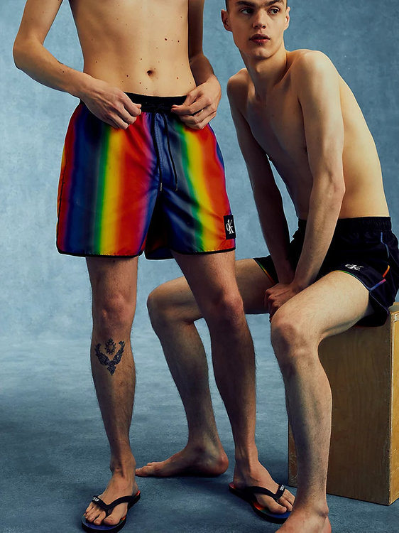 Luxusní KM0KM00749-0JG plavky MEDIUM RUNNER-PRINT, S, M