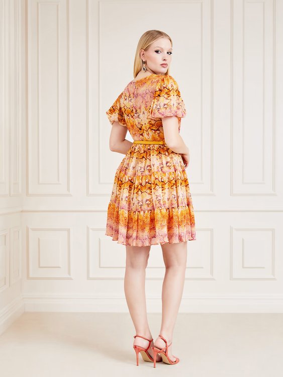 Sonora šaty – Marciano, Oranžová barva Ženy