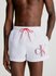 CK Monogram plavky – Calvin Klein Swimwear, Bílá barva Muži