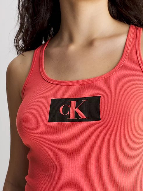 Módní 1996 Rib pyžamový set, Černá, Červená barva, 2023