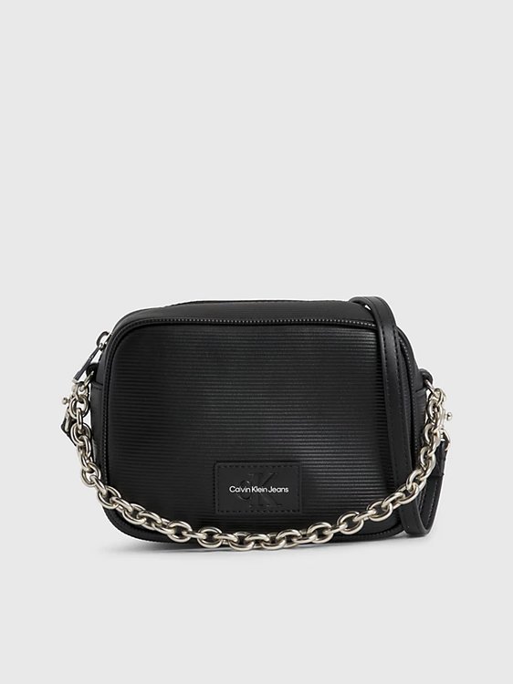 Calvin Klein Jeans – Sculpted Camera crossbody, Černá barva