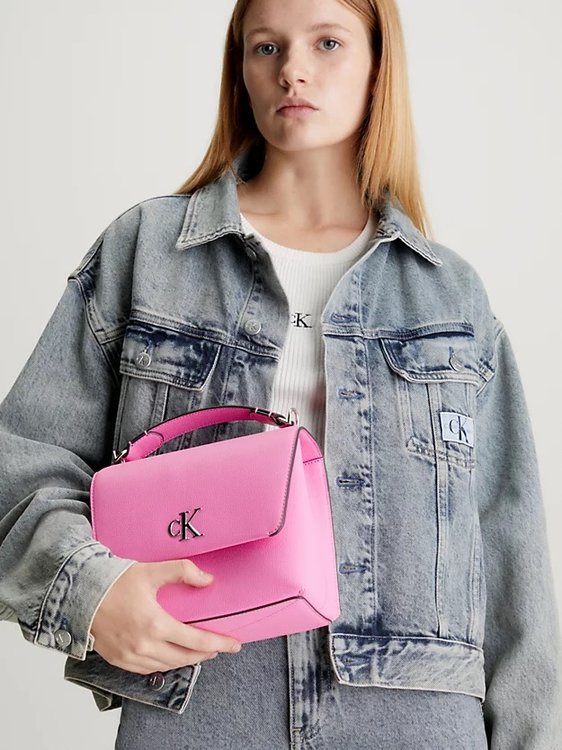 Minimal Monogram kabelka Růžová barva Ženy