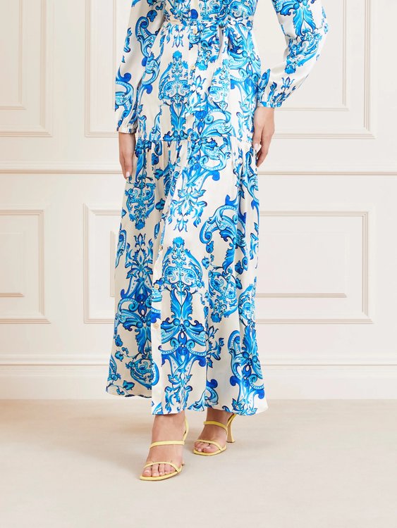 Nomad Maxi šaty Modrá barva Ženy