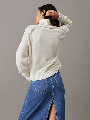 Chenille Monol svetr – Calvin Klein Jeans, Béžová, Krémová barva Ženy