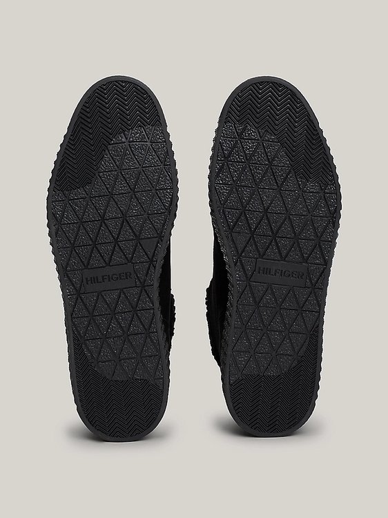 Faux Fur Nubuck tenisky Černá barva Ženy