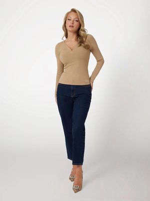 Kyla top – GUESS, Béžová barva Ženy