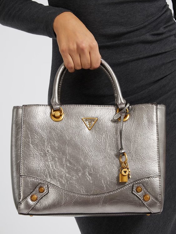 Luxusní Amantea kabelka, Stříbrná barva, T/U