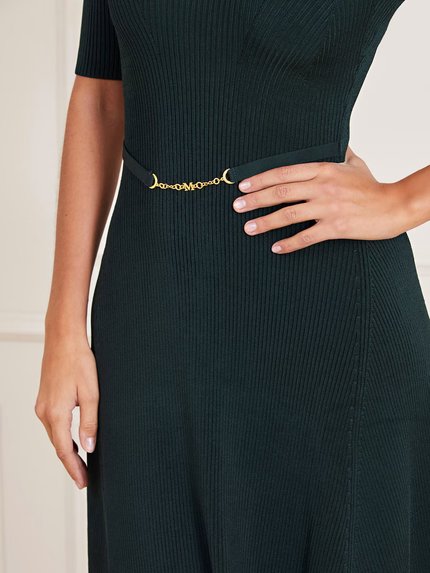 Módní Laila šaty, Zelená barva, 2022