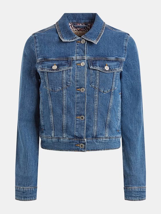 Luxusní Delya Trucker bunda, Modrá barva, XS, S, M, L