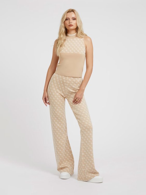 Módní Lise svetrový top, Béžová barva, 2023