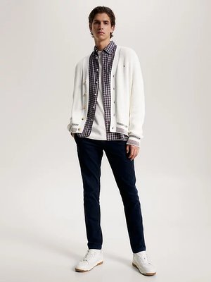 Bleecker Chino Corduroy kalhoty – Tommy Hilfiger, Navy barva Muži