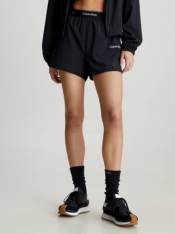 Calvin Klein Performance – Gym šortky, Černá barva