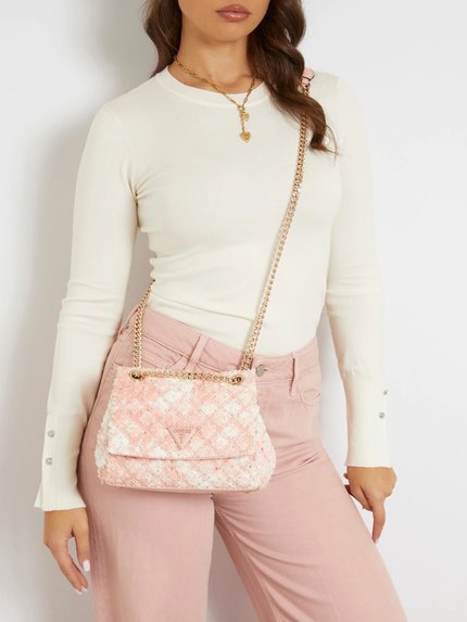 Módní Rianee Quilt crossbody, Růžová barva, 2024