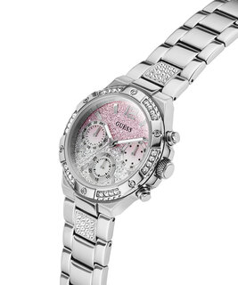 Luxusní Harlow hodinky, Růžová, Stříbrná barva, UNI