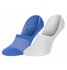 Calvin Klein Jeans – Footie ponožky 2 páry, Bílá, Modrá barva