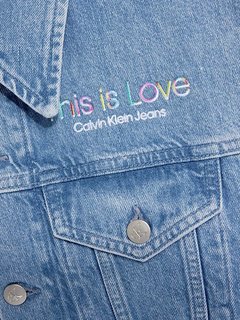 Extreme Crop 90's Denim vesta Modrá barva Ženy