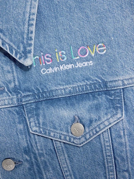 Extreme Crop 90's Denim vesta Modrá barva Ženy