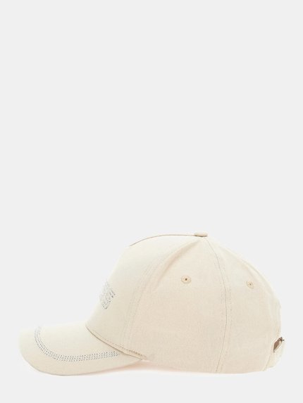Módní Rhinestones Baseball kšiltovka, Krémová barva, 2024