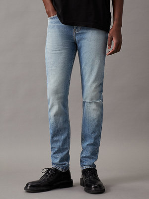 Calvin Klein Jeans – Slim Taper jeans, Modrá barva