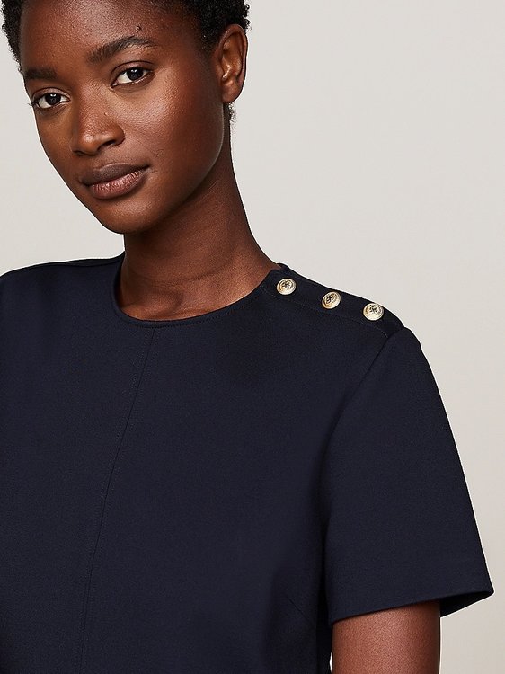 Punto šaty – Tommy Hilfiger, Modrá barva Ženy