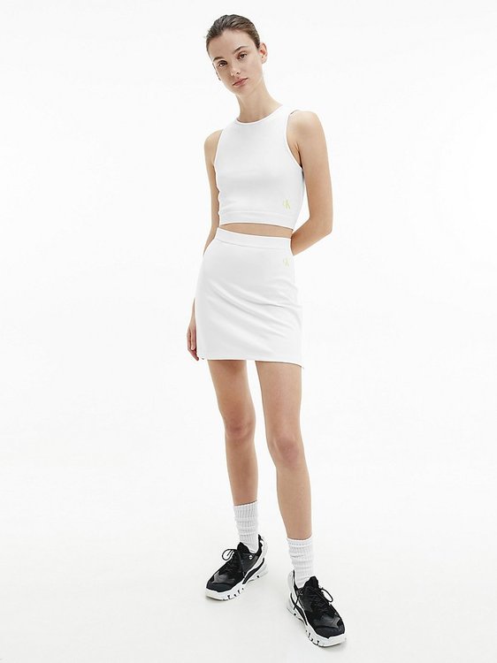 Jersey top – Calvin Klein Jeans, Bílá barva Ženy, Ženy