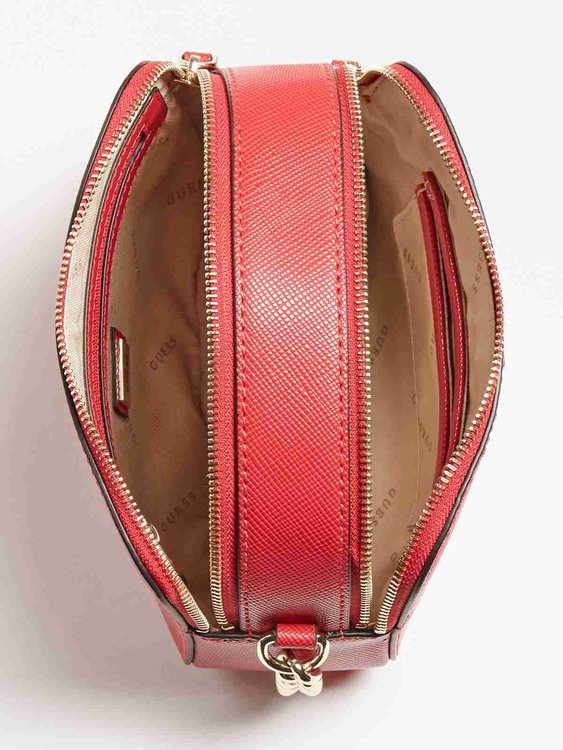 Guess – Noelle crossbody, Červená barva 2