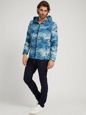 Woven bunda – Guess, Modrá barva Muži 1