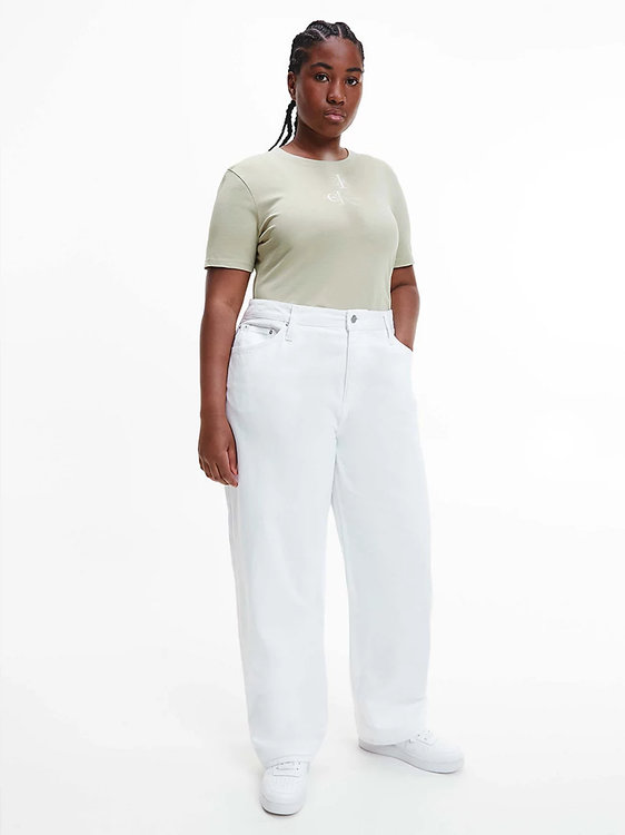 Monogram logo triko Zelená barva Ženy