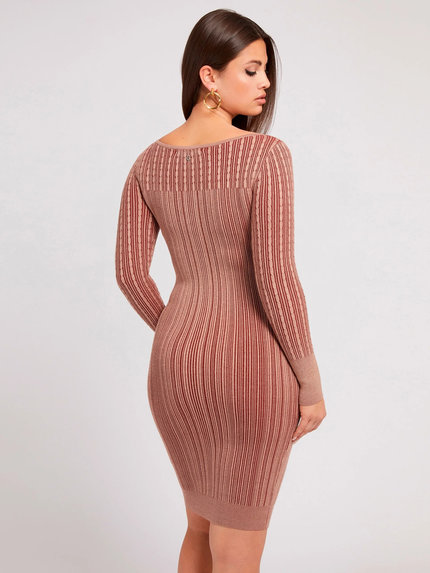 Alexia šaty Béžová, Hnědá barva Ženy