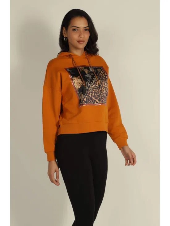 Guess – Zenovia mikina, Oranžová barva