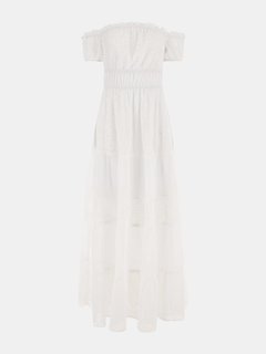 Luxusní Zena šaty, Bílá barva, XS, S, M