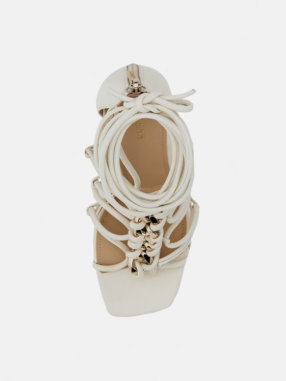 Luxusní Bini sandály, Bílá barva, 38, 39