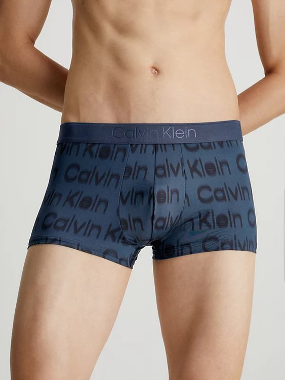 Black Prints boxery – Calvin Klein Underwear, Modrá barva Muži