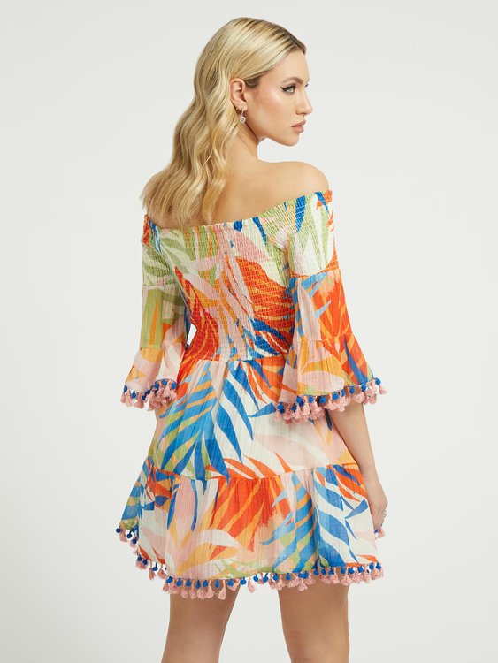 Módní Charlotte šaty, Multi, Oranžová barva, 2023