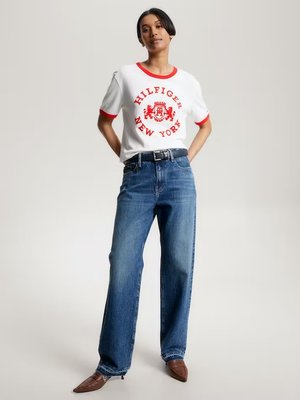 Varsity Flock triko – Tommy Hilfiger, Bílá barva Ženy