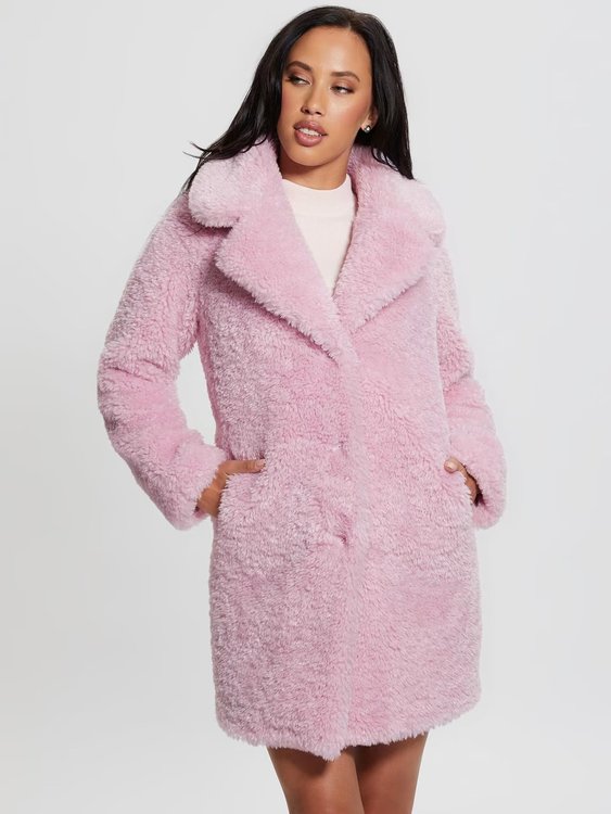 GUESS – Nives kabát, Růžová barva