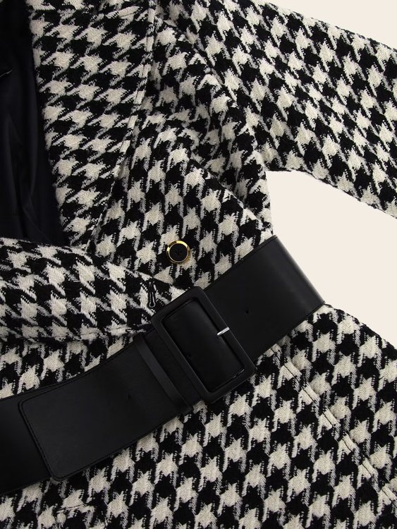 Natasha kabát Bílá, Černá barva Ženy