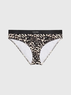 Calvin Klein Swimwear – CK Refined Waistband plavky, Černá, Hnědá barva