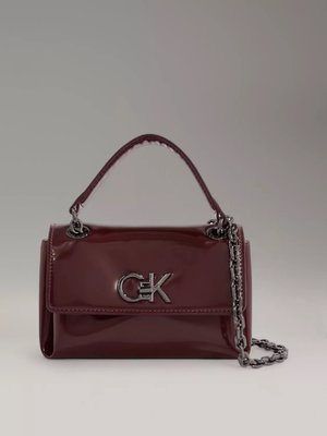 Calvin Klein Jeans – Re-Lock crossbody, Červená, Vínová barva